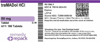 MM4 - traMADol HCl 50mg 70518 3824 03